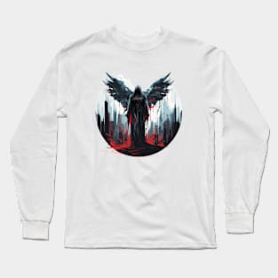 Angel Darkness Fantastic Otherworldly Creature Long Sleeve T-Shirt